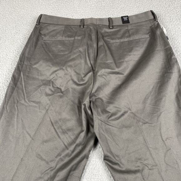 Express Producer Pants Men's 34x30 Gray New Flat Front Boot Cut - Picture 14 of 15